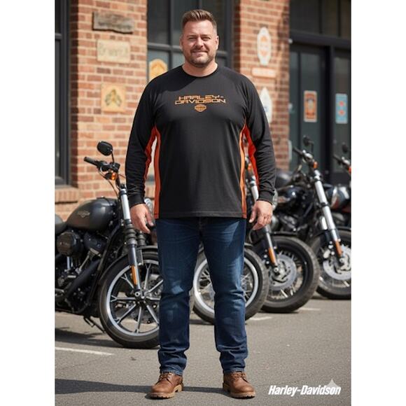 Harley-Davidson Long Sleeve Breathable Shirt Round Rock, Texas - Picture 1 of 8